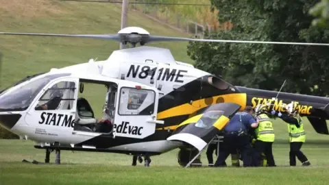 A group of officers injured by gunfire in the state of Pennsylvania, including three in grave state