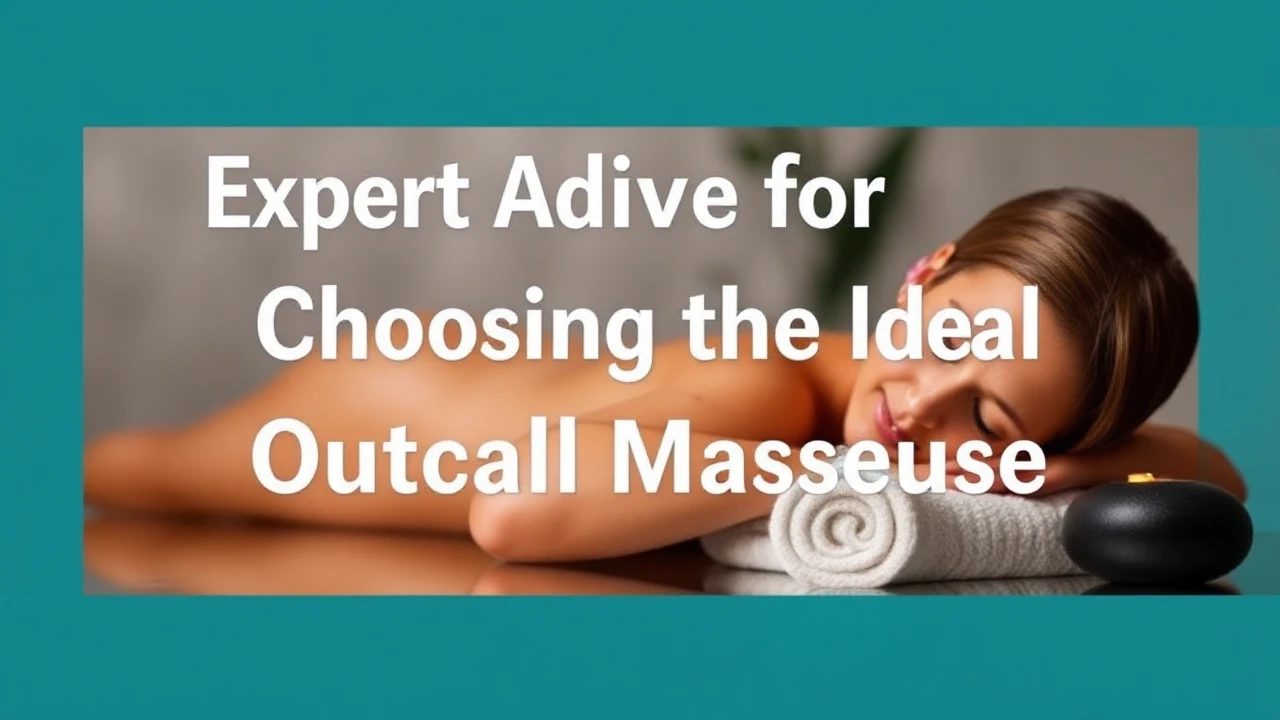 Expert Advice for Choosing the Ideal Outcall Masseuse